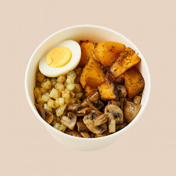 Salade pommes de terre, courges, champignons